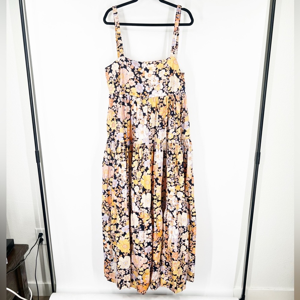 Free People Park Slope Maxi Dress in Dark Combo - Picture 2 of 7